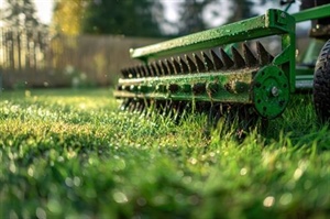 How does professional lawn aeration improve grass health?
