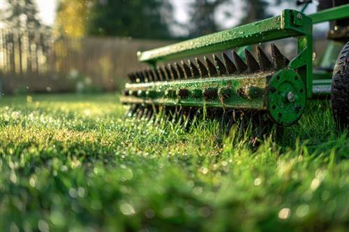 How does professional lawn aeration improve grass health?
